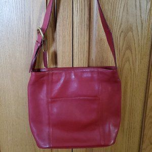 COACH Vintage Erickson Shoulder Bag Red Glove - Tanned Leather - 1997